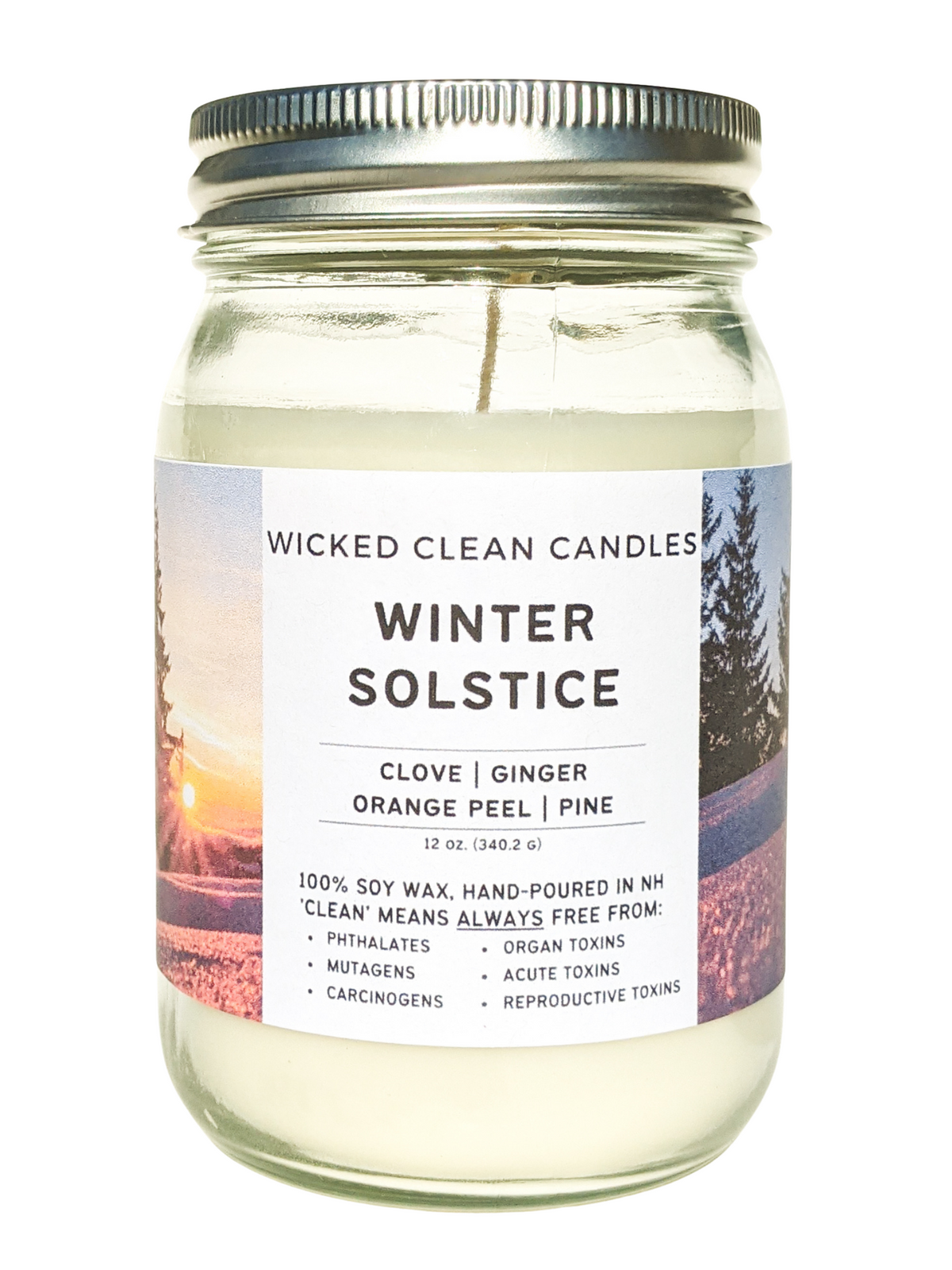 Winter Fir Candle - Clean ingredients, phthalate free fragrance